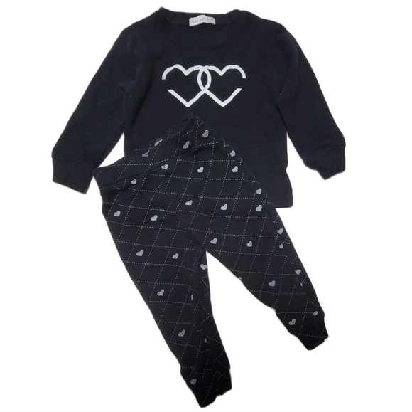 LITTLE MISH 2 Piece Sweatsuit Girls Size 24m - Picture 9 of 9